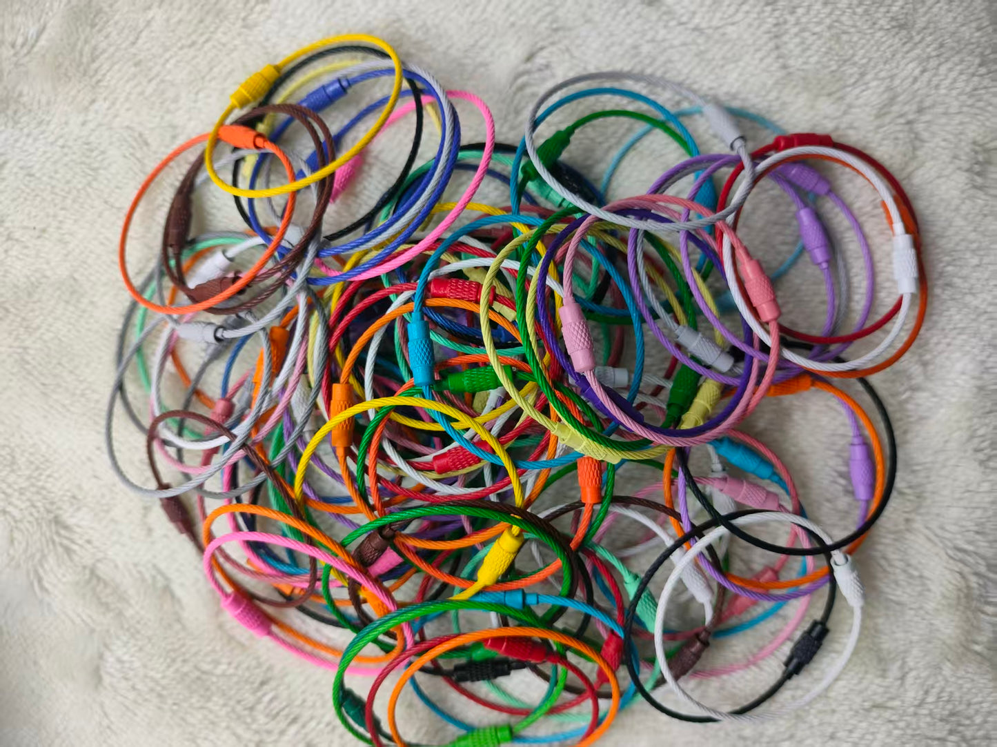 Colors Bulk Cable Keychain