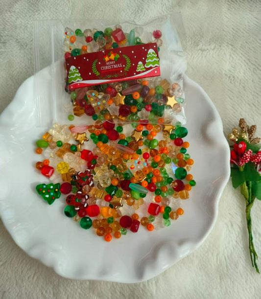 Christams Tree &Gingerbread Beads Bag