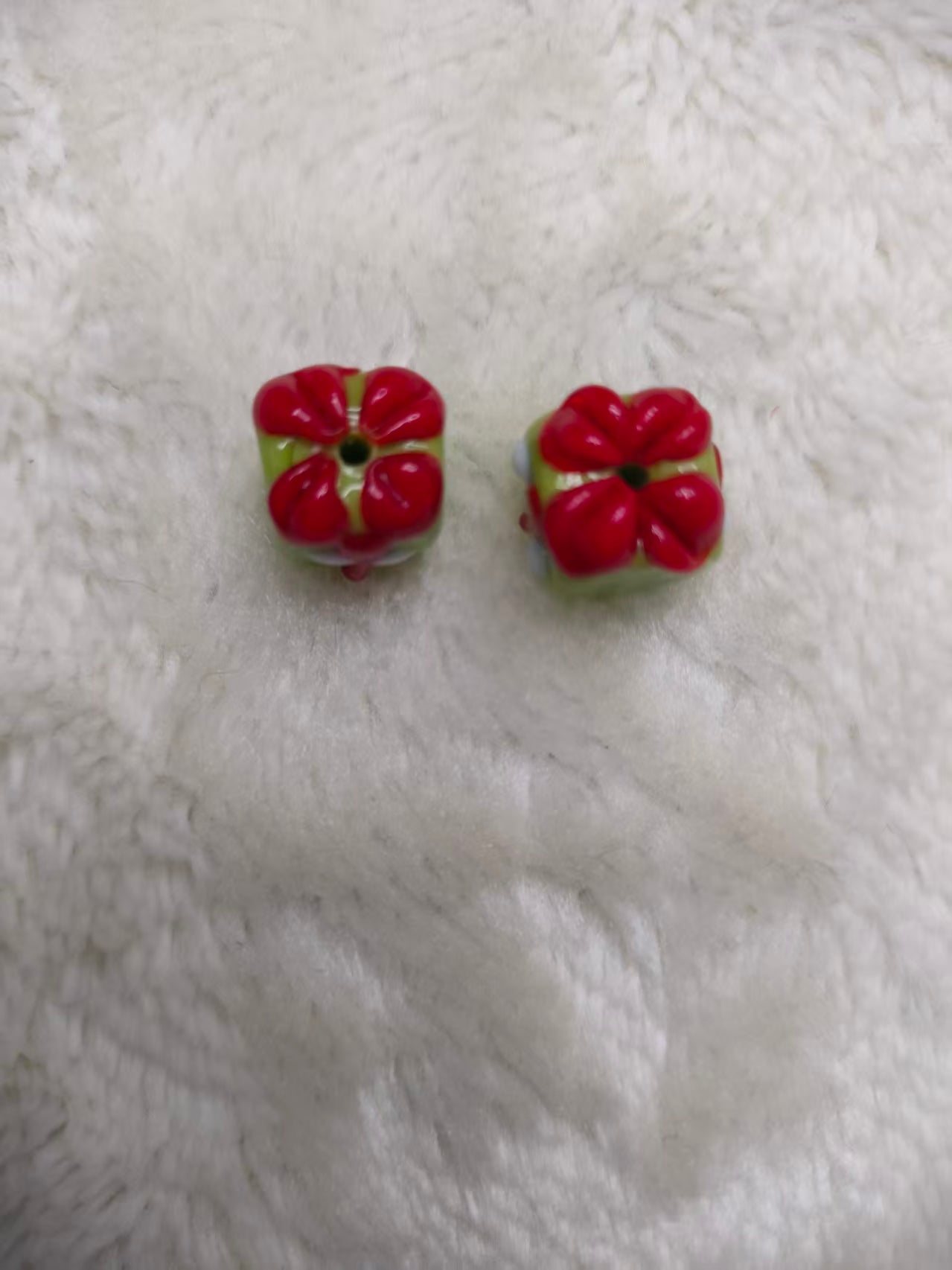 Christmas Glass Beads