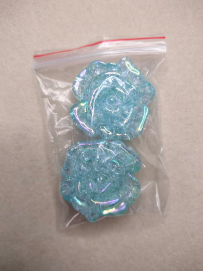 UV  ROSE charm beads