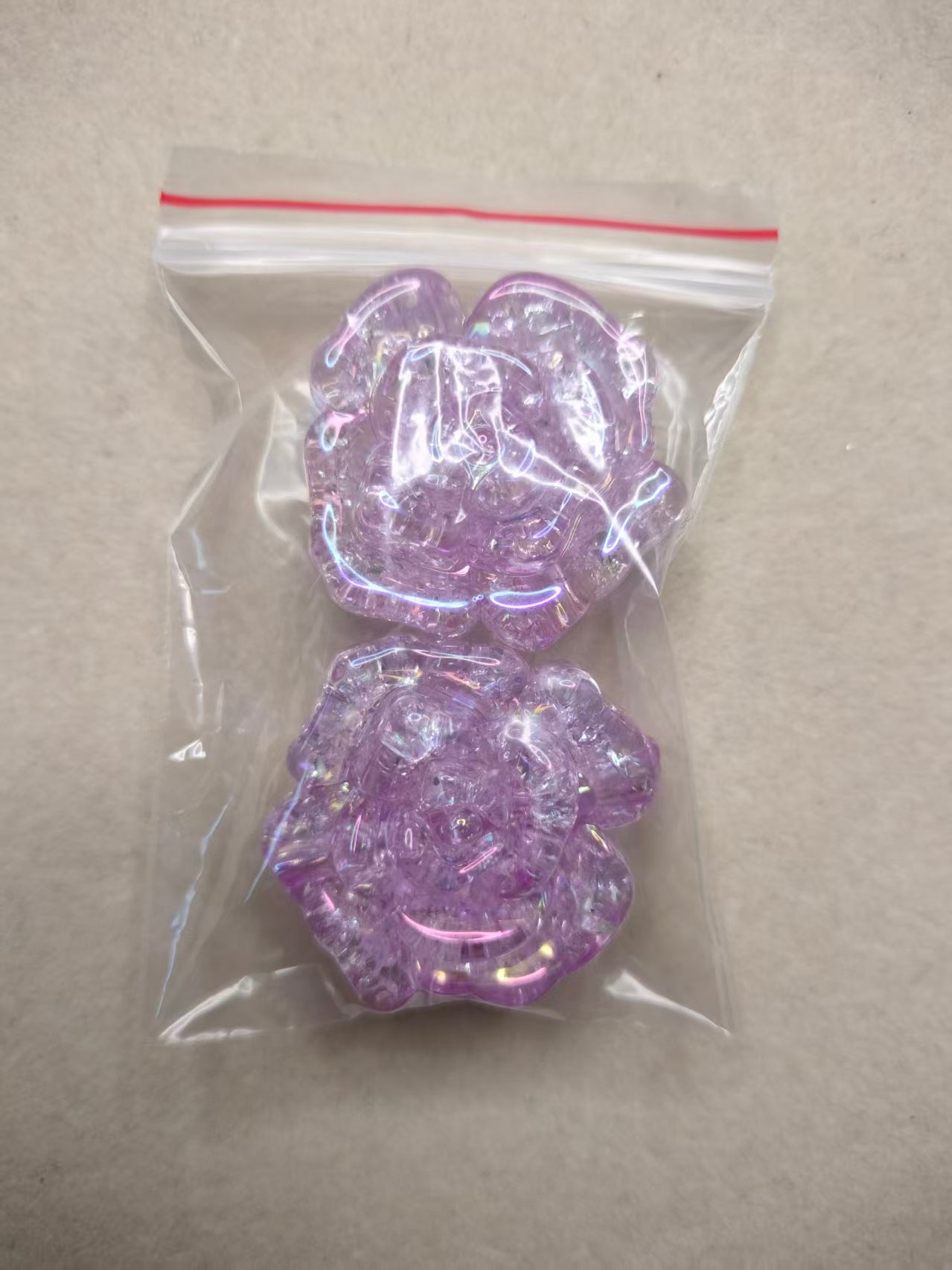 UV  ROSE charm beads