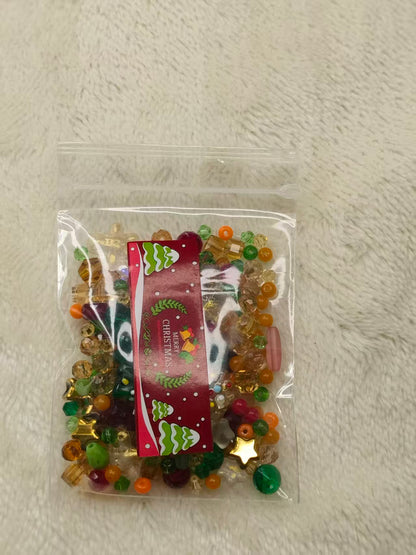 Christams Tree &Gingerbread Beads Bag