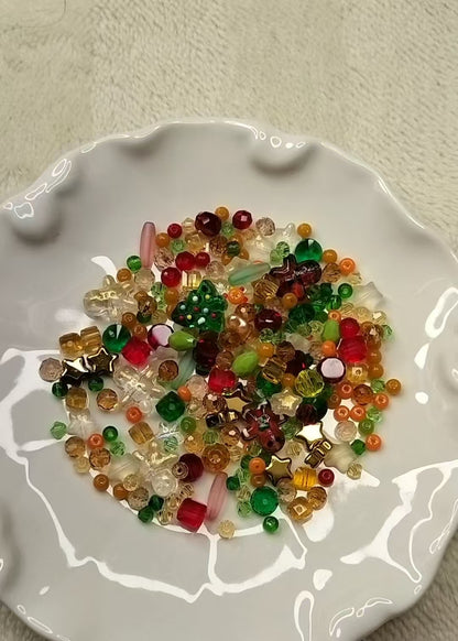 Christams Tree &Gingerbread Beads Bag