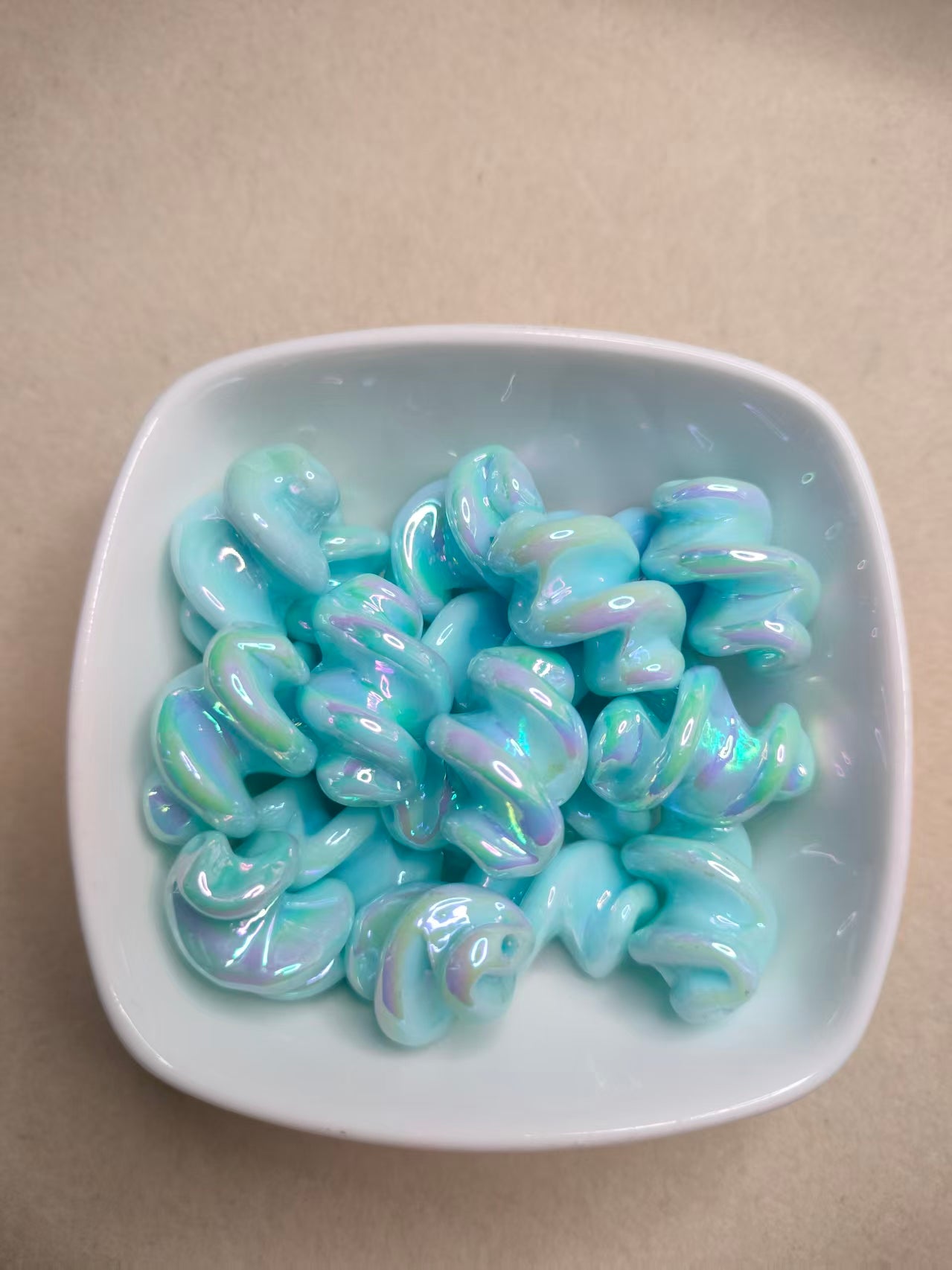Spiral Pasta Beads