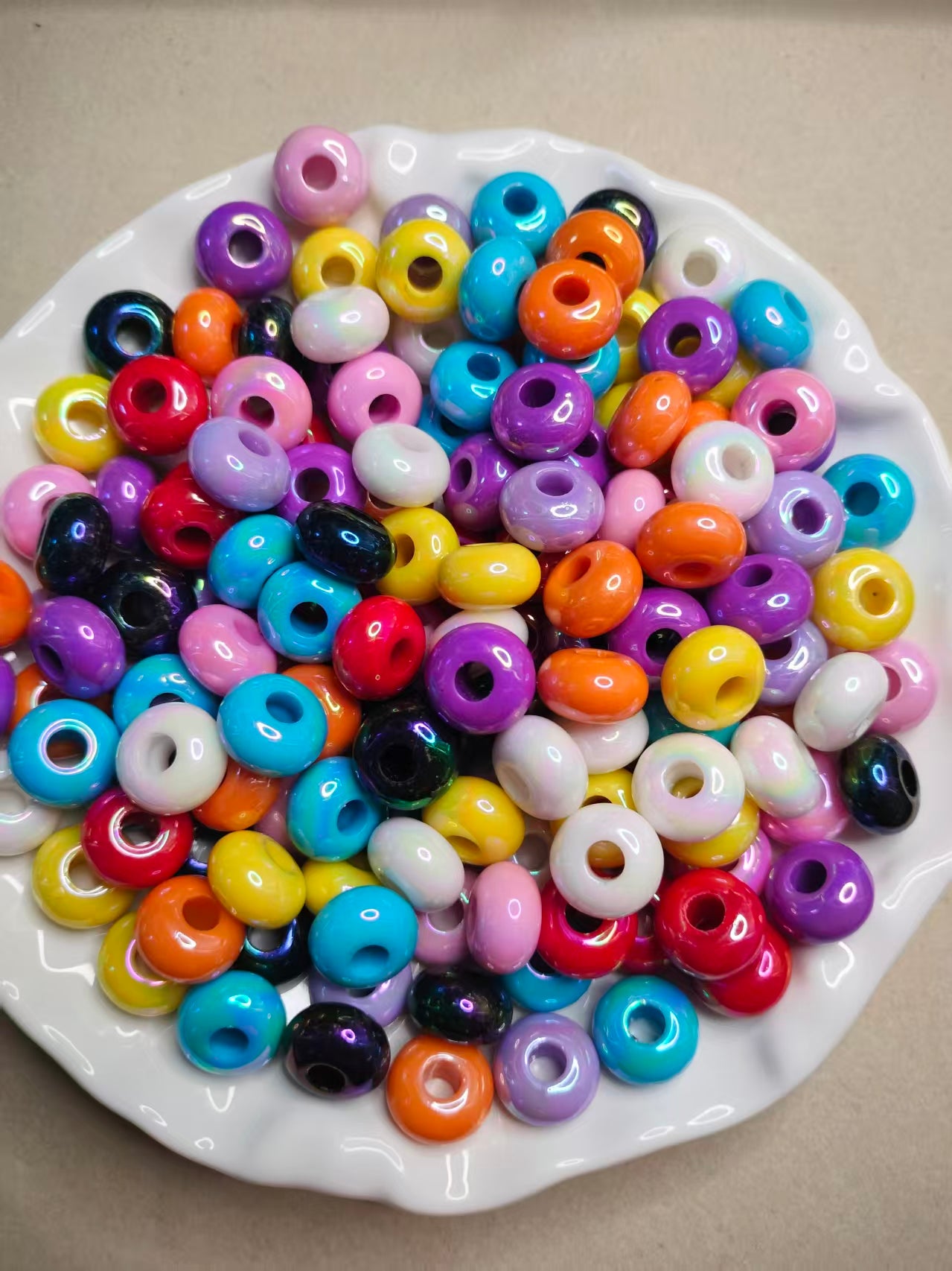 Colorful Acrylic Spacer Beads