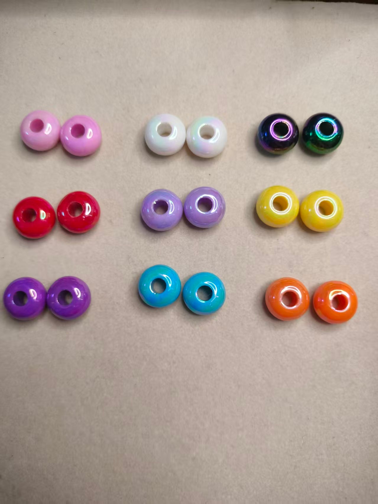 Colorful Acrylic Spacer Beads