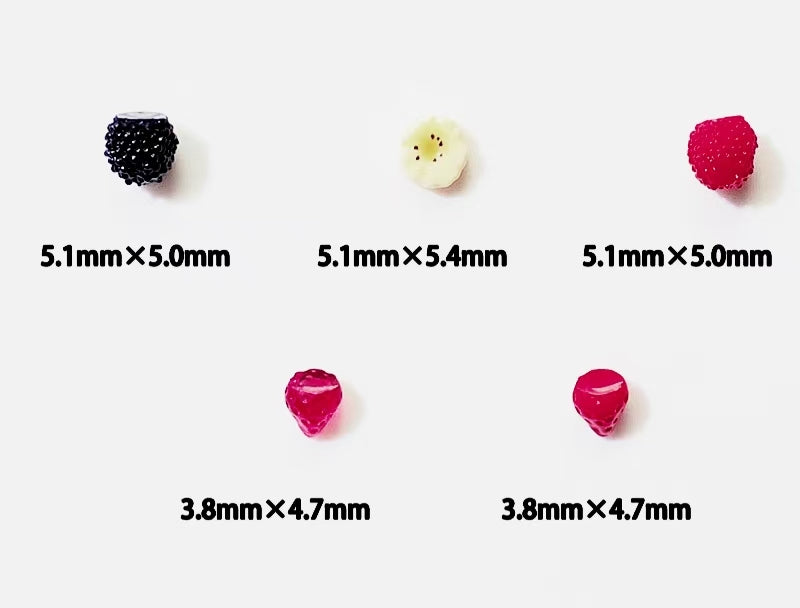 Miniature Fruits for cream-glue projects