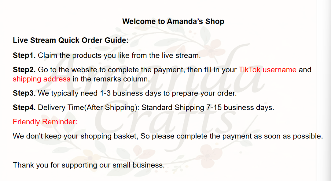 Pay the basket for the live (new friends please read the description)