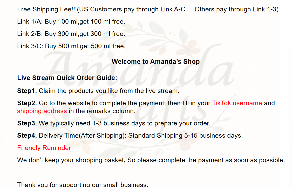 Pay the basket for the live (new friends please read the description)