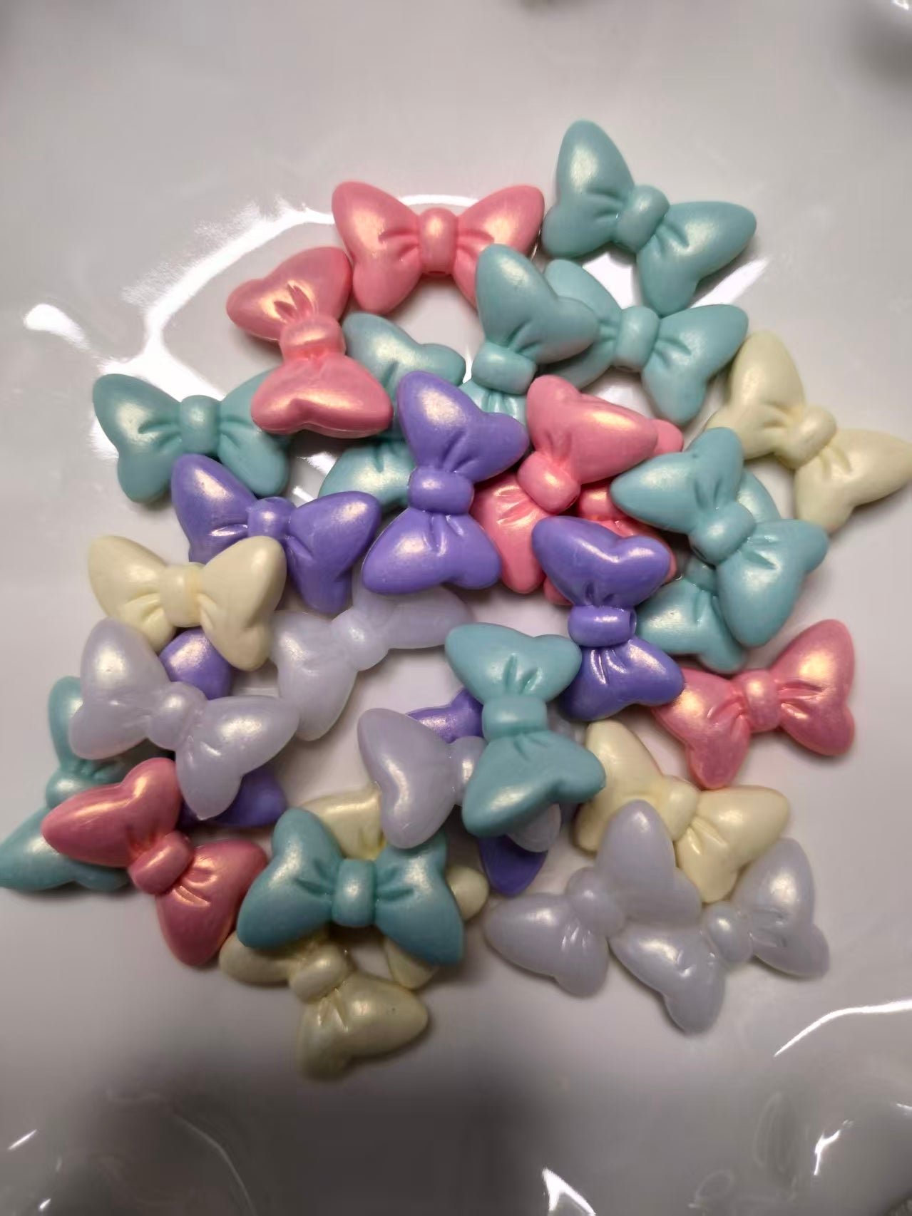 DIY Acrylic Candy Color  Bow Beads