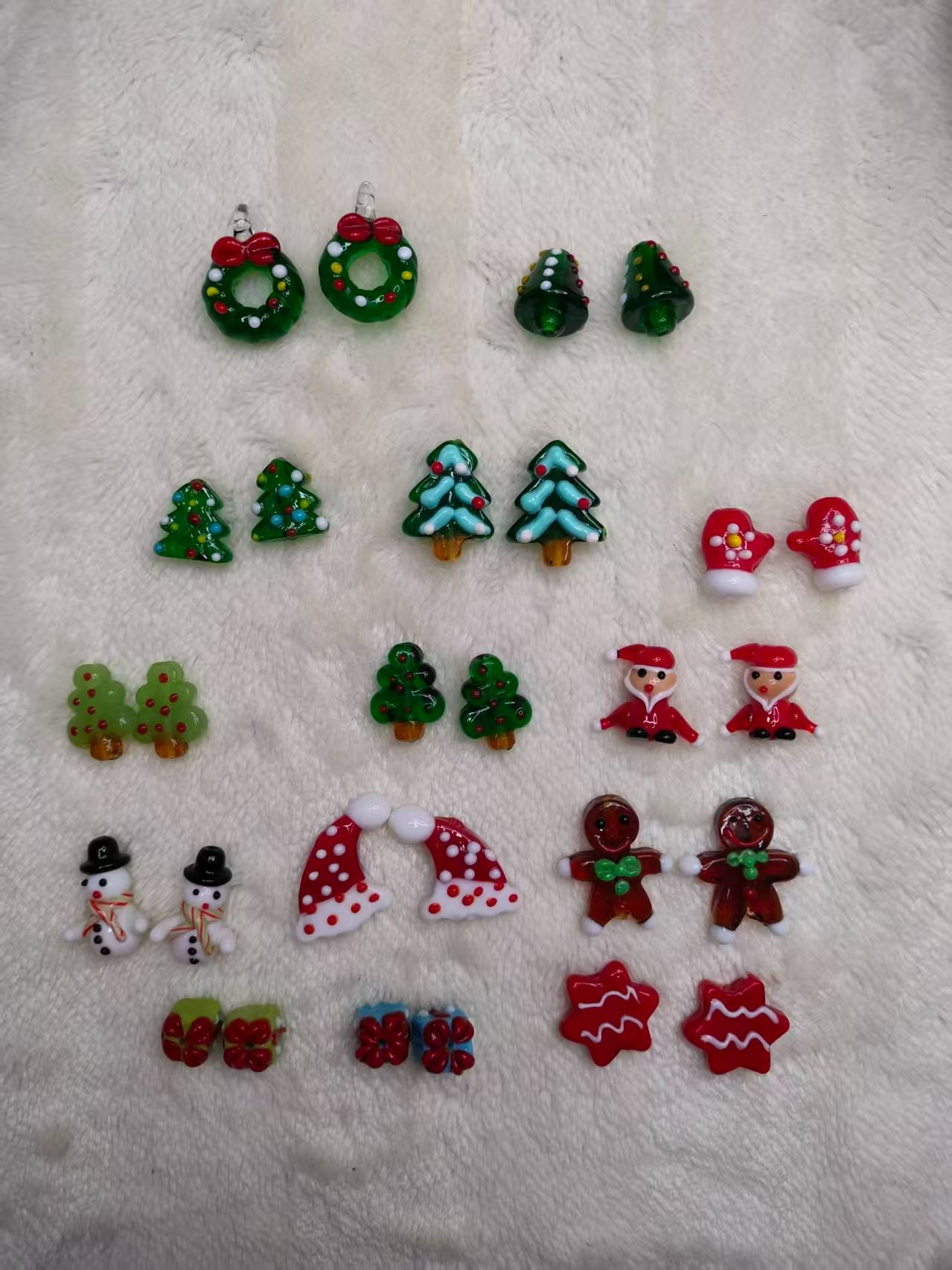 Christmas Glass Beads