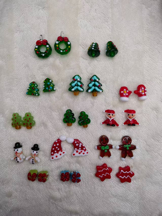 Christmas Glass Beads