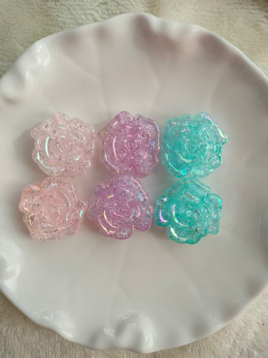 UV  ROSE charm beads